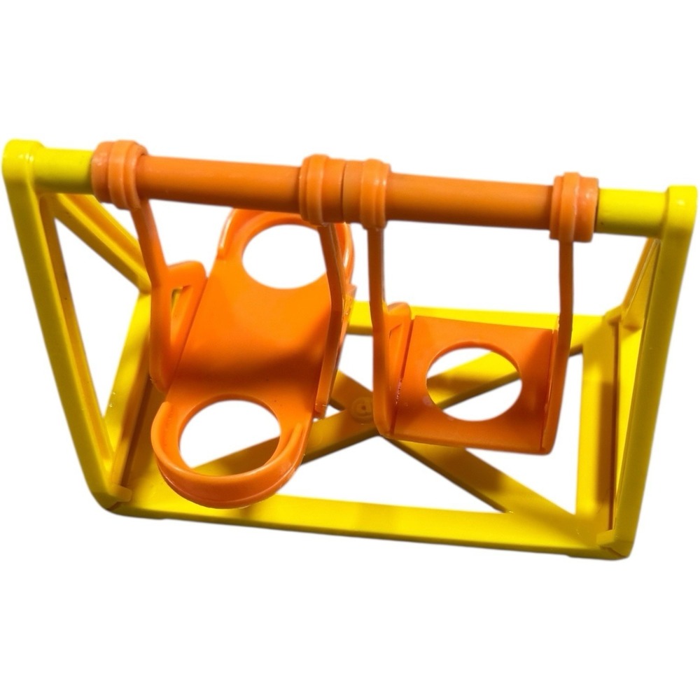 1986 Fisher Price‎ Little People Replacement Part-Yellow/Orange Swing Set